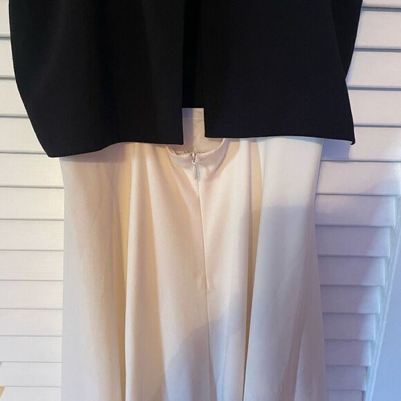 VTG LORD & TAYLOR | JILL STUART | black & off white open back gown NWT Size 2 - Picture 14 of 15